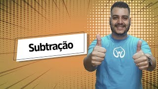 Professor ao lado do texto"Subtração".