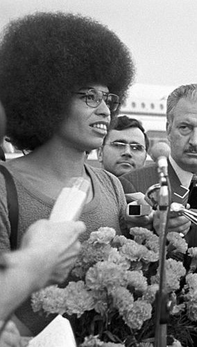 Angela Davis em Moscou, em 1978. 