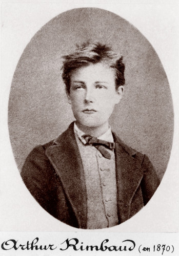 Retrato do jovem poeta Arthur Rimbaud.