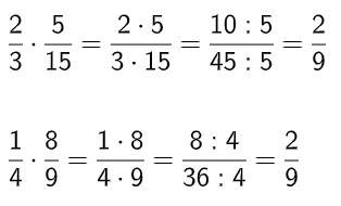 Multiplicação e Simplificação de fraçâo 