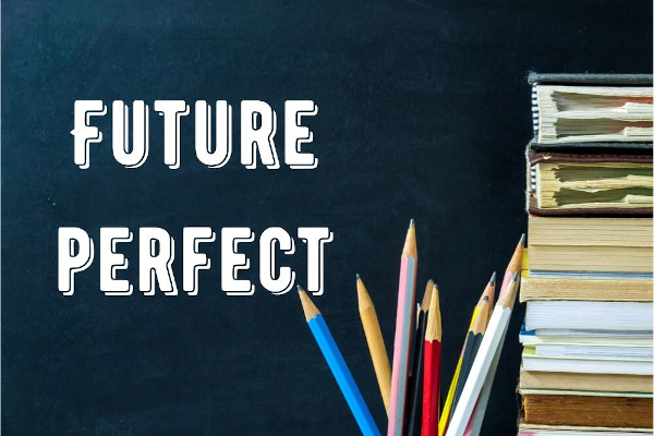 O future perfect utiliza dois verbos auxiliares will e have.