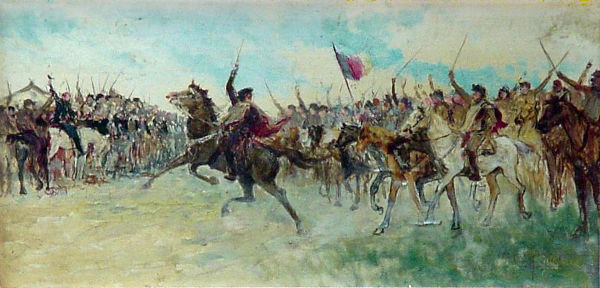 Quadro retratando a Revolução Farroupilha.