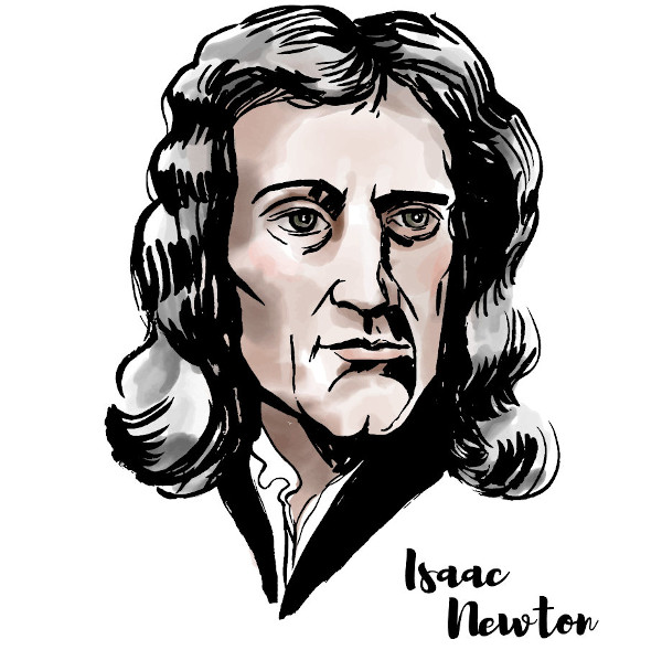 Isaac Newton foi físico e matemático e fez grandes contribuições para as duas áreas.