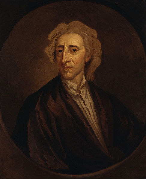 John Locke, um dos fil&oacute;sofos contratualistas. 