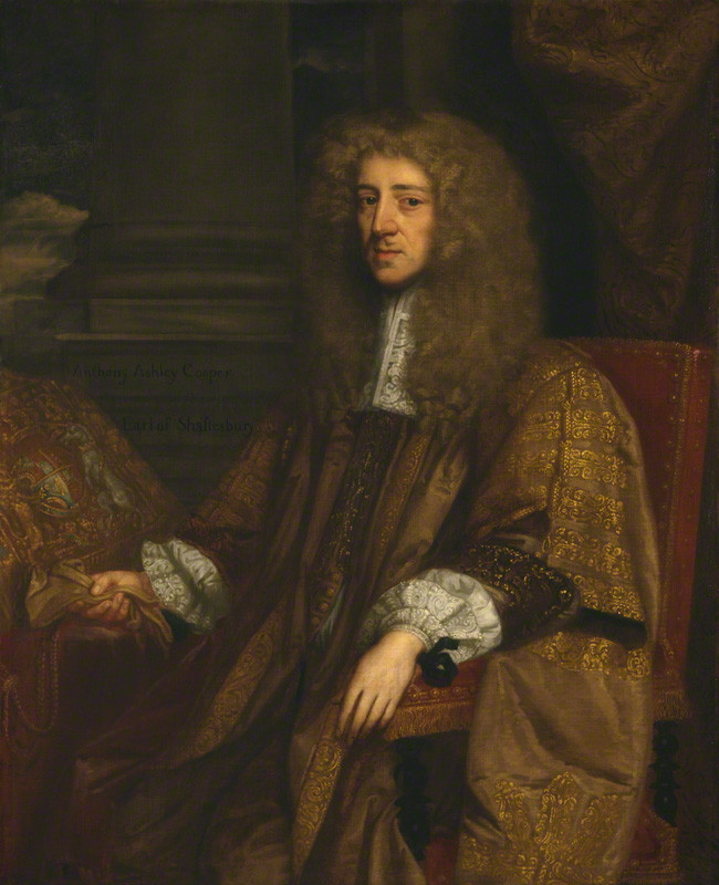 Anthony Ashley Cooper, o primeiro conde de Shaftesbury.