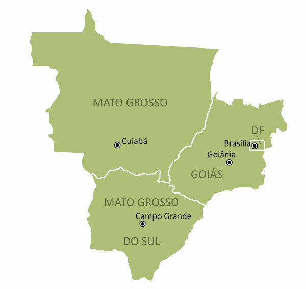 mapa região centro oeste Regiao Centro Oeste Estados Capitais Dados Gerais Brasil Escola mapa região centro oeste