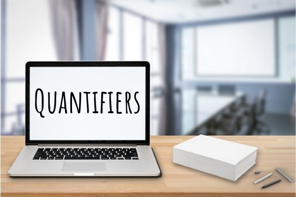 Os “quantifiers” indicam quantidades gerais em inglês.