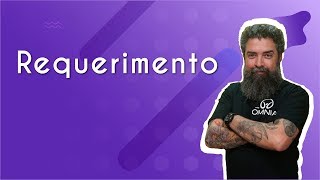 Professor ao lado do texto"Requerimento".