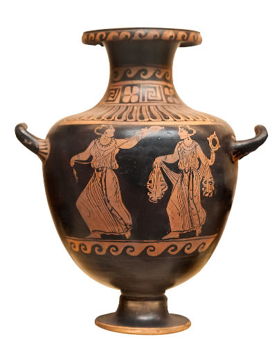 Um dos legados deixados pela civilização grega foram os artigos em cerâmica, como esse vaso de armazenar água.