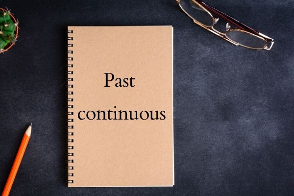 O “past continuous” descreve ações em desenvolvimento no passado.