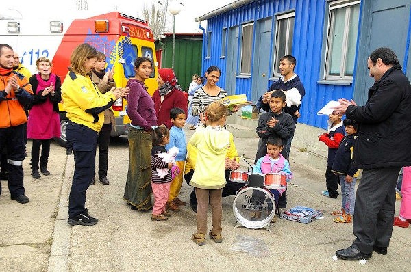 Celebração de convênio entre Junta de Governo e a ONG ACCEM para atender a refugiados em Madrid (Espanha), 2019. 