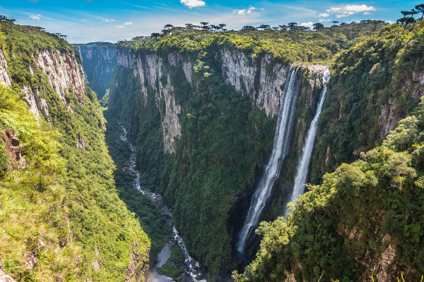 Cânion Itaimbezinho, em Cambará do Sul, no Rio Grande do Sul.