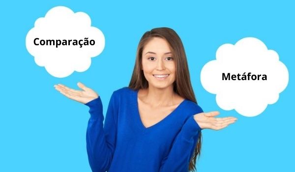 Comparação e metáfora são figuras distintas, devido à ausência ou não de nexos comparativos e ao estabelecimento de desvios de sentido do vocábulo.