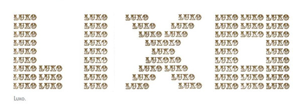 Poema “Luxo” (1965), de Augusto de Campos, do livro Viva vaia (1979). 