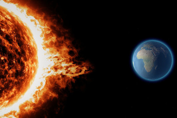 A cada segundo, o Sol emite cerca de 65 bilhões de neutrinos por centímetro quadrado.