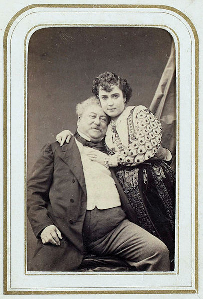 Alexandre Dumas e Adah Menken.