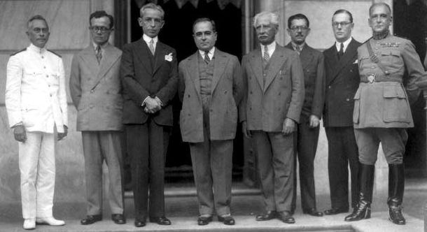 Getúlio Vargas e alguns dos seus ministros em 1931, primeiro ano do governo provisório.
