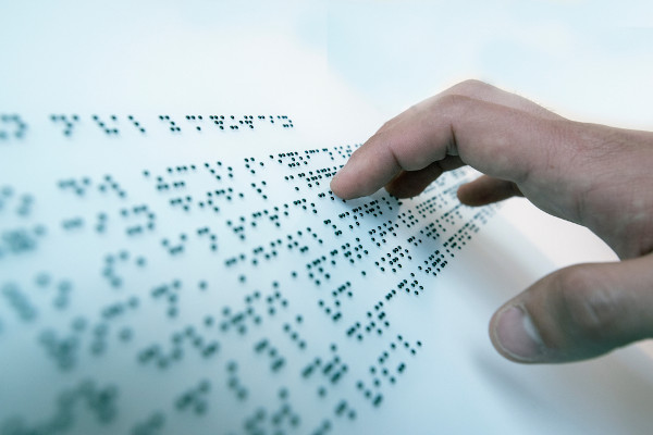 Escrita em Braille.