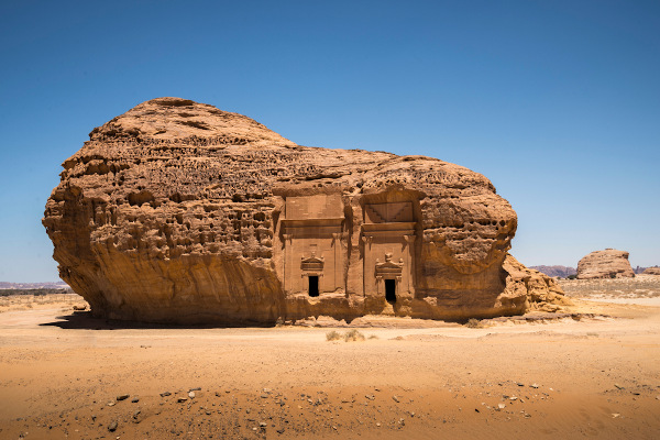 Paisagem desértica na Arábia Saudita.