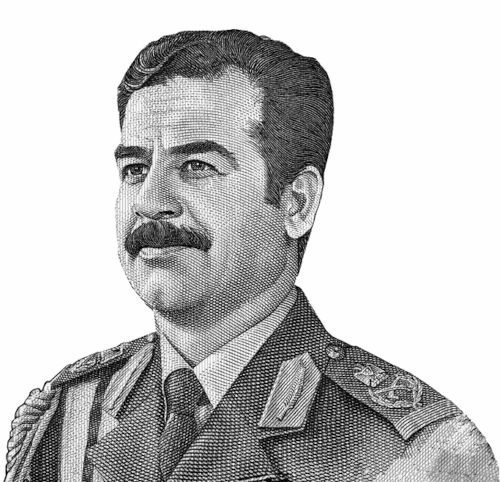 O governo de Reagan foi responsável por apoiar o ditador iraquiano Saddam Hussein durante a Guerra Irã-Iraque.
