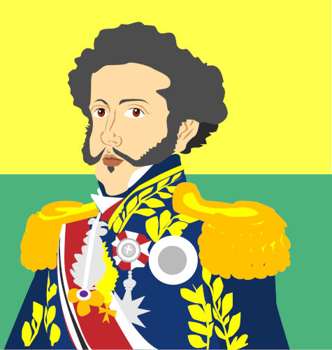 Ilustração do imperador D. Pedro I.