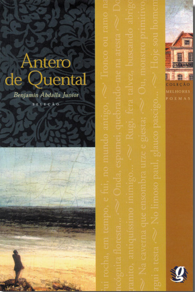 Capa do livro “Antero de Quental”, coleção Melhores Poemas, da Global Editora.[1]