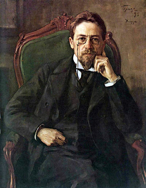 Retrato de Anton Tchekhov, obra de Osip Braz (1872-1936).