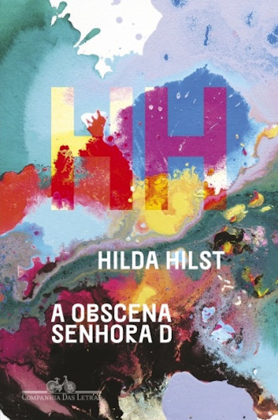 Capa do livro “A obscena senhora D”, de Hilda Hilst, publicado pela editora Companhia das Letras.[1]