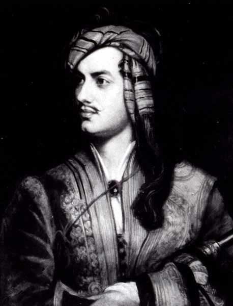Retrato de Lord Byron.