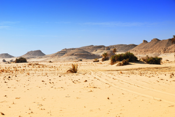 Imagem de uma parcela egípcia do deserto do Saara.