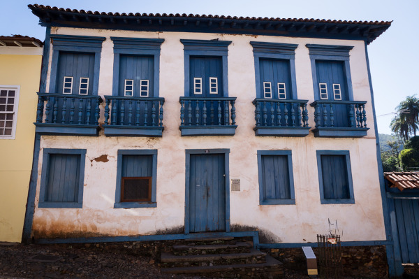 Foto da casa onde morou Borba Gato quando era administrador das minas na vila de Sabará.