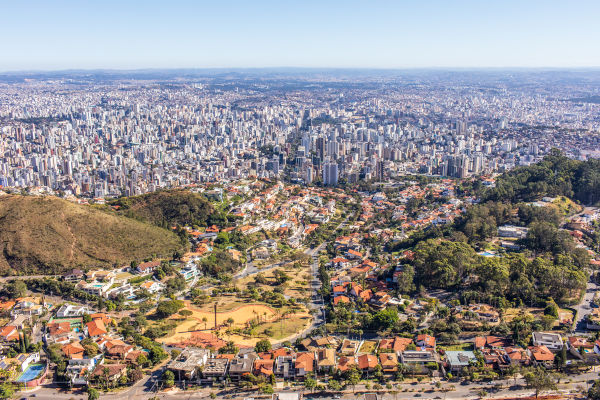 Vista aérea de Belo Horizonte, capital de Minas Gerais. [1]