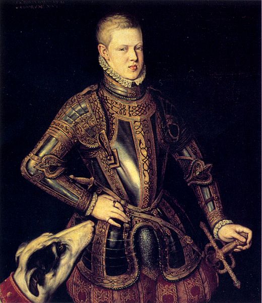 “Retrato do rei D. Sebastião”, obra de Cristóvão de Morais.