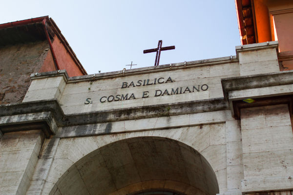 Basílica de São Cosme e Damião construída em Roma.[1]