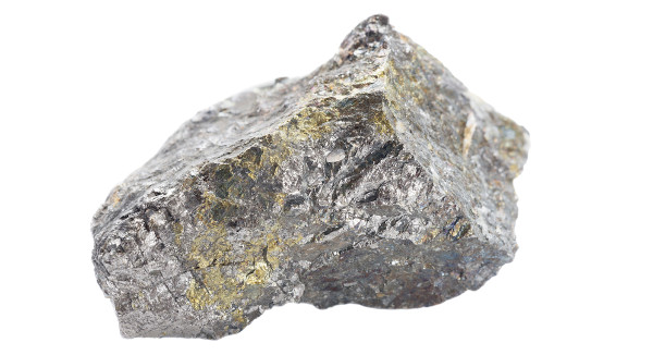 Amostra de pentlandita, o mais comum mineral sulfetado de níquel