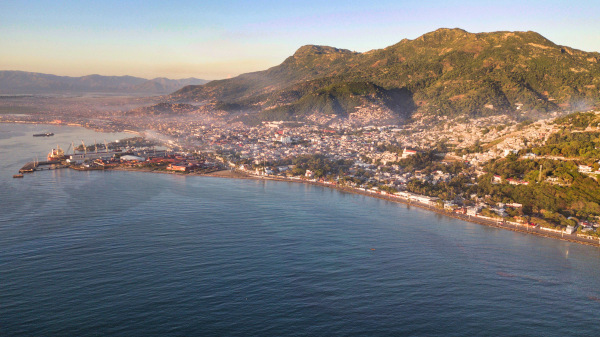  Vista aérea do Haiti