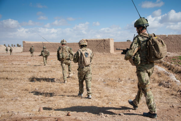 Soldados durante a Guerra do Afeganistão.