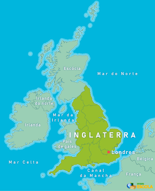 Mapa da Inglaterra