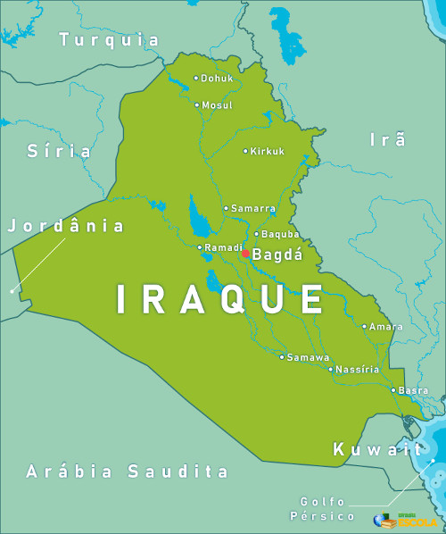 Mapa do Iraque