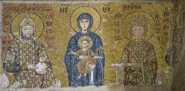 Mosaico bizantino religioso