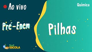 "Pré-Enem | Pilhas" escrito sobre fundo verde