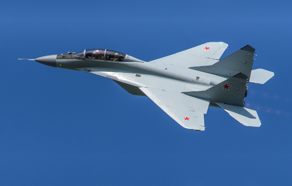  Um caça MiG-35, de fabricação russa.