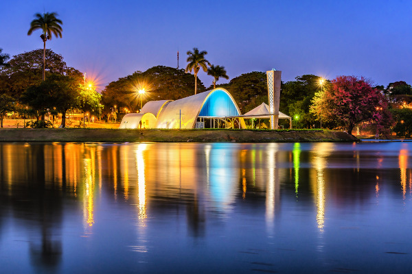 Lagoa da Pampulha, em Belo Horizonte, paisagem listada pela Unesco. 