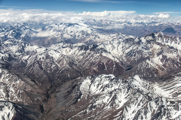  Vista da Cordilheira dos Andes.