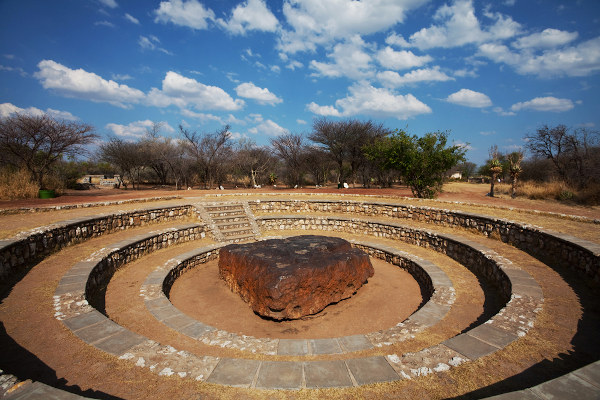 Meteorito Hoba, encontrado na Namíbia.