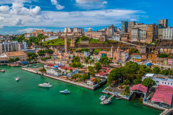 Imagem aérea de Salvador, Bahia, Brasil