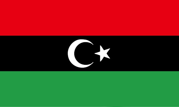 Bandeira da Líbia.