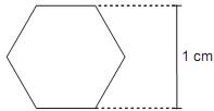 Ilustração de uma peça de engrenagem mecânica com formato hexagonal.