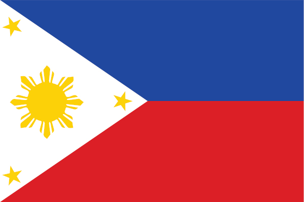 Bandeira das Filipinas.