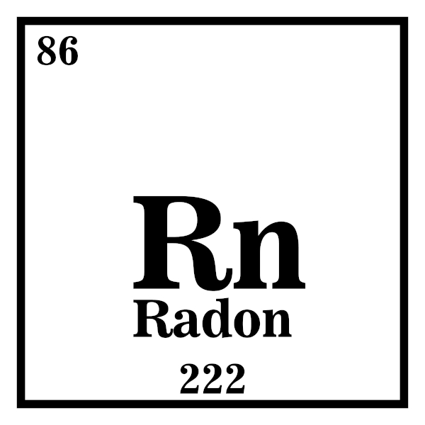 Símbolo do elemento radônio